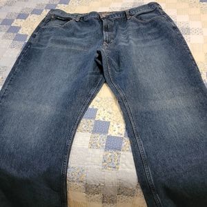 Vtg Y2K Men's Denuim Blue Jeans 40x30 Cotton Baggy Straight Grunge Skater
